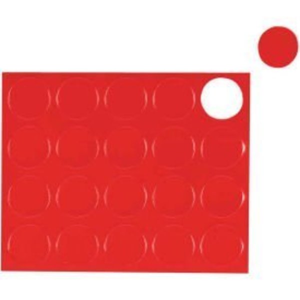 Bi-Silque MasterVision Red Circle Magnets, Pack of 20 FM1604